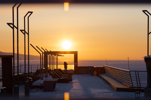 Закат над бухтой Нагаева